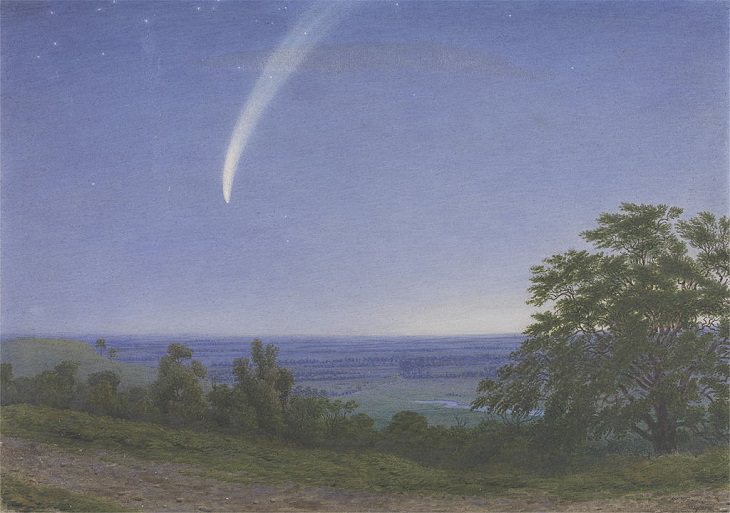 Comets that passed over earth in the last 5 centuries, Comet Donati, or Donati's Comet, the brightest 19th century comet seen on Earth after the Great Comet of 1811 discovered in 1858, officially designated C/1858 L1 and 1858 VI