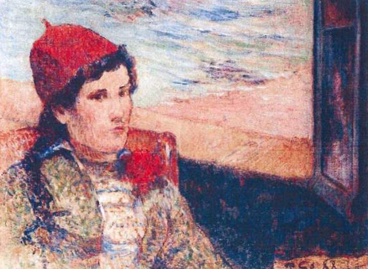 Famous works of art and paintings from all over the world that were stolen and either recovered, destroyed or remain lost or missing, Girl in Front of Open Window (Femme devant une fenêtre ouverte, also known as La Fiancée, 1888) by Paul Gauguin