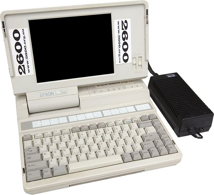 A history of laptops designed as portable computers and micro computers from the 1970’s onward, The Epson L3S