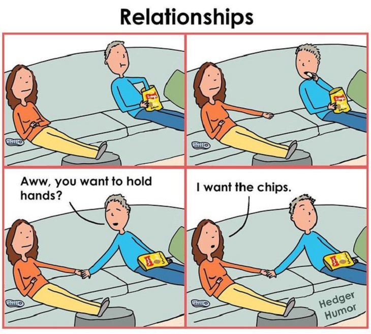 Hilarious Comics and cartoons on married like from Adrienne Hedger, creator of Hedgers Humor, Relationships