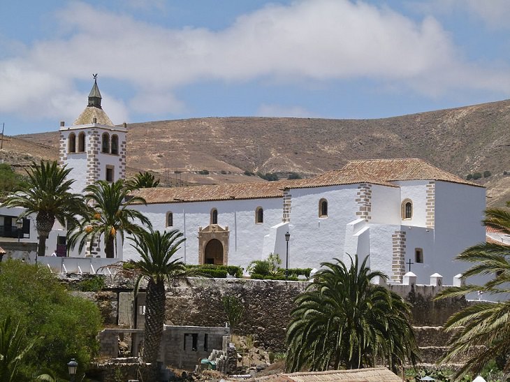 Beautiful sights, beaches, geological formations and cultural activities of Fuerteventura, the oldest and second largest of the Canary Islands, Catedral de Santa Mari in, Betancuria