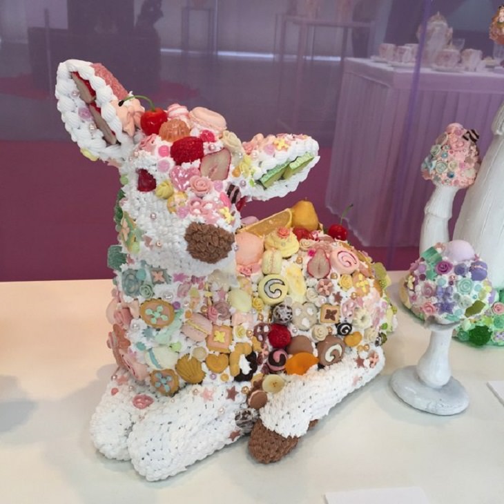 Unique and unconventional statues, sculptures and art installments made from a variety of different materials, The Osamu Watanabe Collection of Candy Sculptures