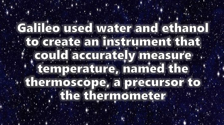 A chronological timeline of the discoveries, inventions, and other achievements and contributions of Galileo Galilei to modern science, 1606, the Thermoscope