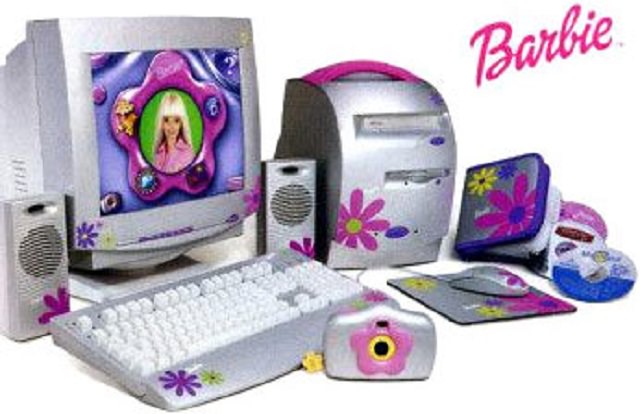 Bizarre looking and weirdly designed laptops, computers and PC’s, Barbie PC, 2000