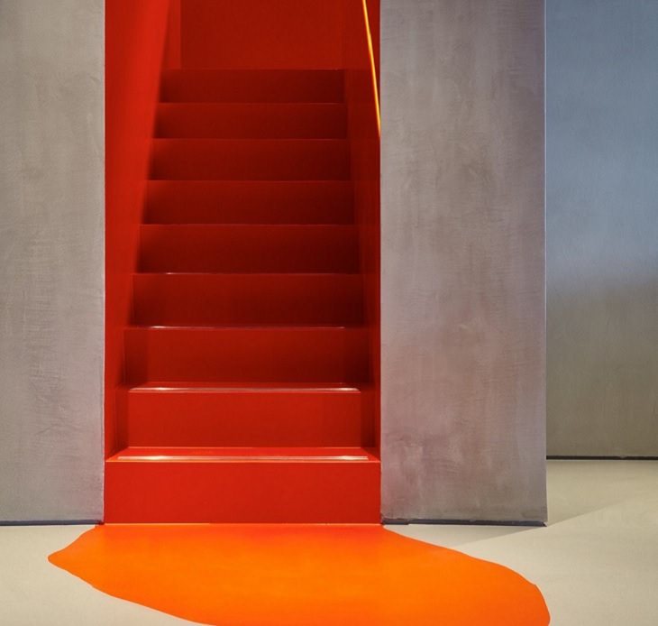 Unique and creative stair, staircase, stairwell designs for dream homes, The Staircase that spills your favorite color