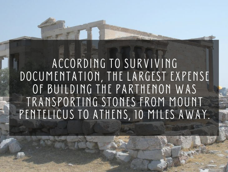 Interesting and lesser known facts about the Parthenon