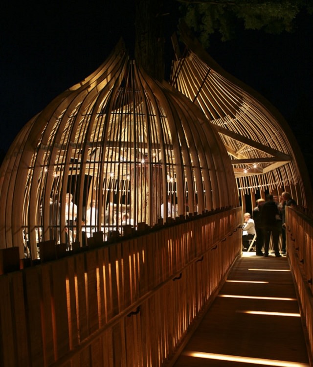 Most incredible and beautiful treehouses and treehotels from around the world, Yellow Treehouse Restaurant, located near Auckland, New Zealand