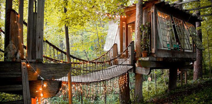 Most incredible and beautiful treehouses and treehotels from around the world, Secluded Intown Treehouse in Buckhead, Atlanta
