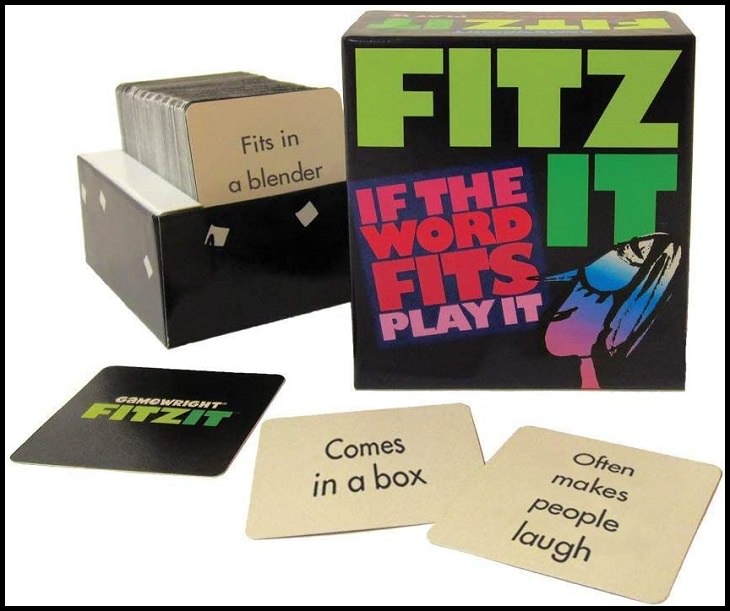 Fun word-play family board games with rhymes, puns and bad jokes, ‘Fitz It: If The Word Fits Plays It’