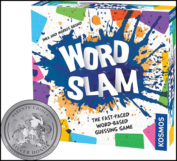 Fun word-play family board games with rhymes, puns and bad jokes, Word Slam: The Fast Paced Word-Based Guessing Game