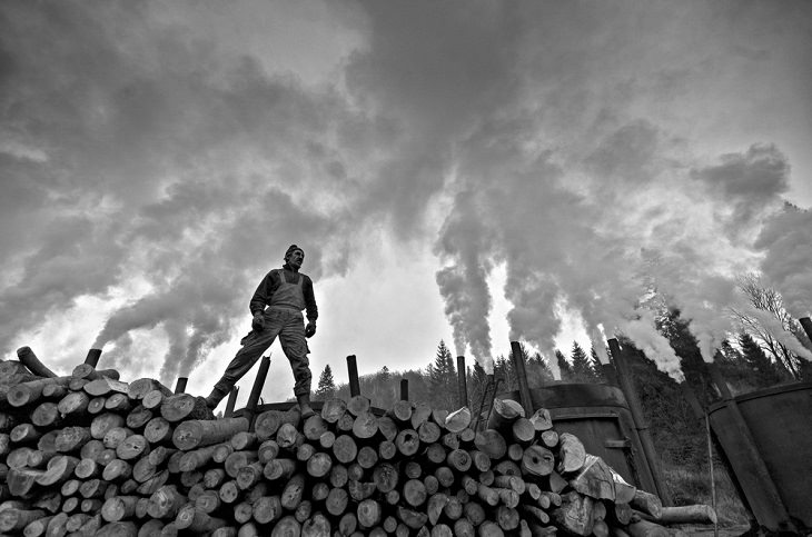 Winning Photographs from International Photography Awards One Shot: Climate Change, Category: Man, 1st Place: Titanium From the Land of Smoke, By Tomasz Okoniewski