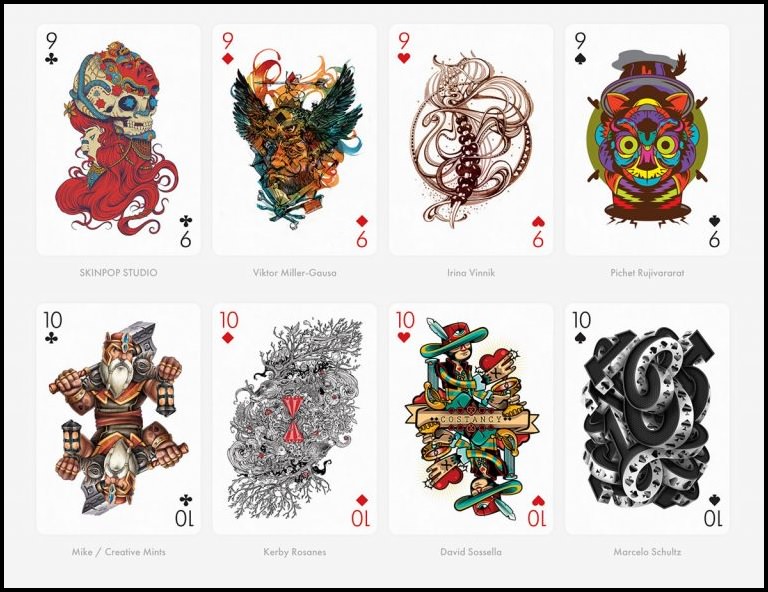 Beautiful, Bizarre, Funny, Unique and Custom-Designed Decks of Playing Cards, Playing Art Deck