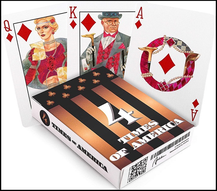 Beautiful, Bizarre, Funny, Unique and Custom-Designed Decks of Playing Cards, 4 Times of America Playing Cards