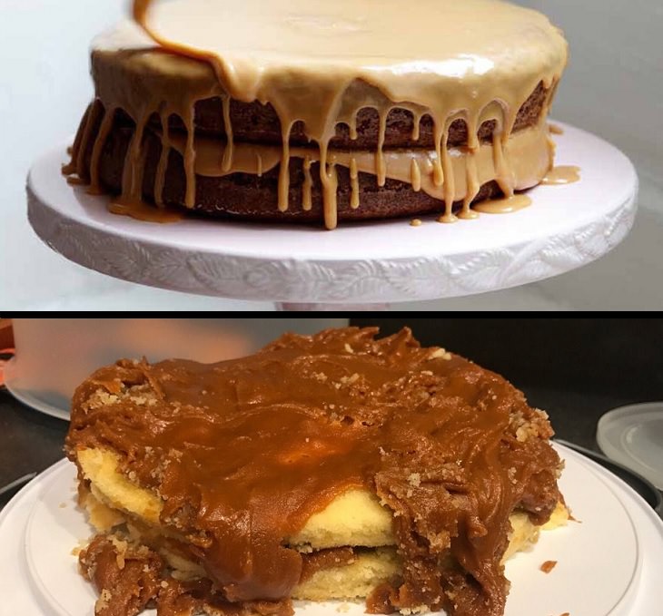 Hilarious baking fails and first attempts at quarantine baking that ended in disaster caramel cake