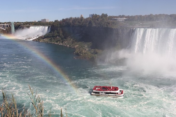 Sights, trails, cruises, activities, natural wonders and fun family events found at Niagara Falls between New York, United States and Ontario, Canada, Hornblower Cruises, in Niagara Falls, Ontario