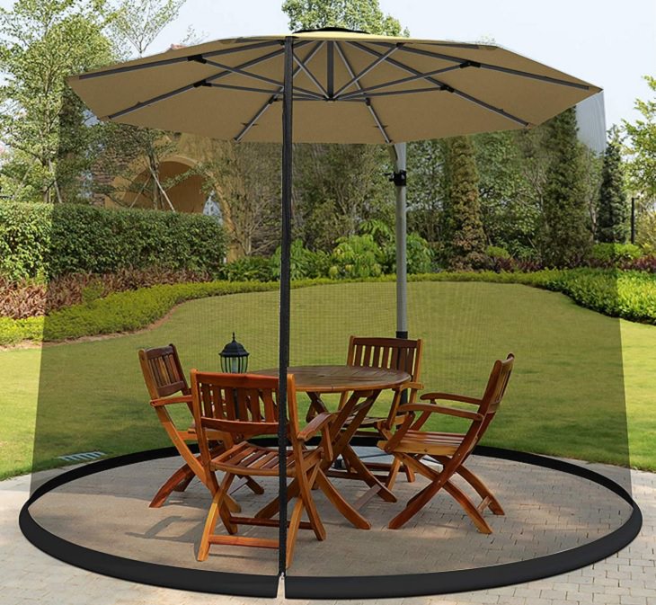 Ingenious and must-have garden gadgets, devices and items, Patio Umbrella Screen