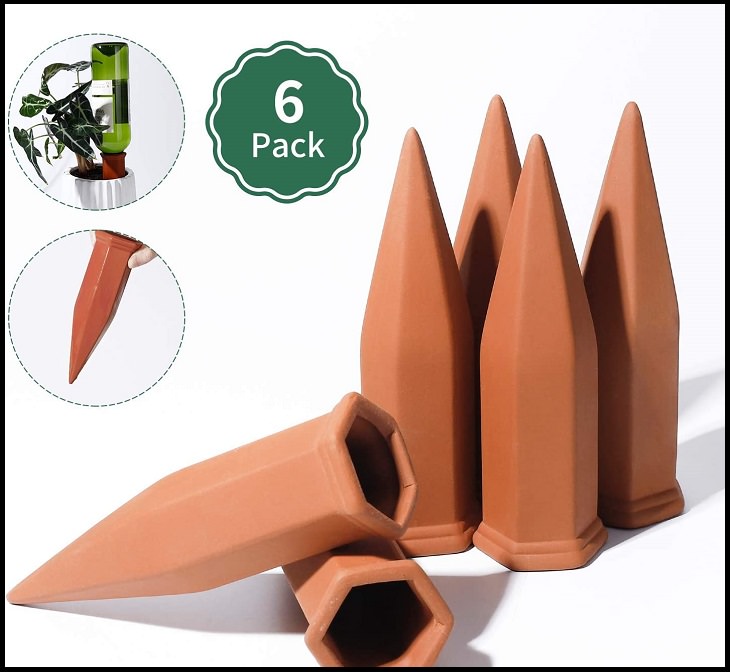 Ingenious and must-have garden gadgets, devices and items, Terracotta Self-Irrigation Spikes