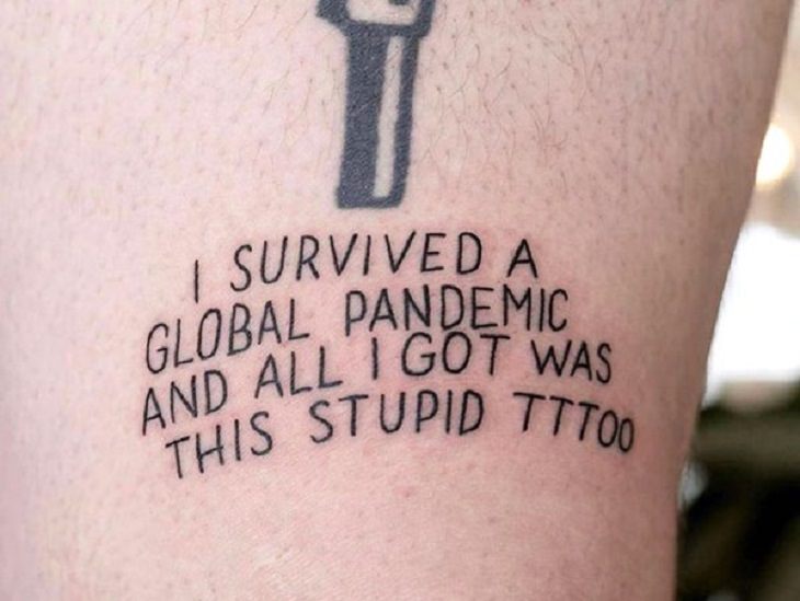 Clever, bizarre, creative and funny quarantine tattoos inspired by COVID-19, the coronavirus