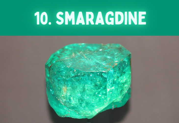 Unusual and strange colors, their names and origins, Smaragdine, green, emerald