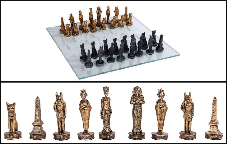 Unique and creative chess sets, Egyptian Gods Chess Set