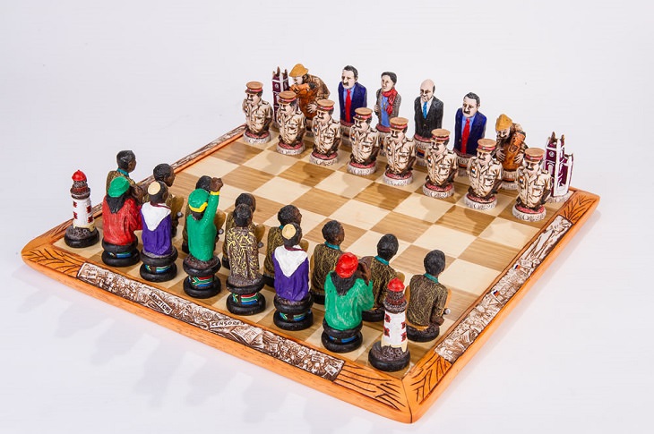 Unique and creative chess sets, Robben Island Chess Set
