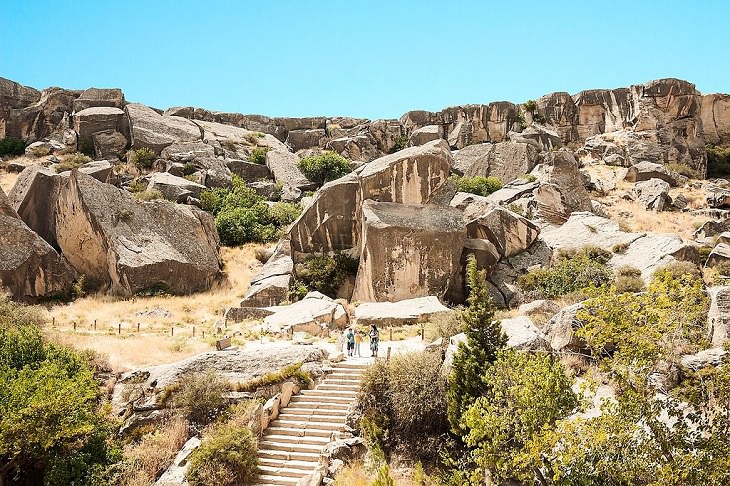 Must-see places in The Caucasus in Europe, Gobustan National Park, in Azerbaijan