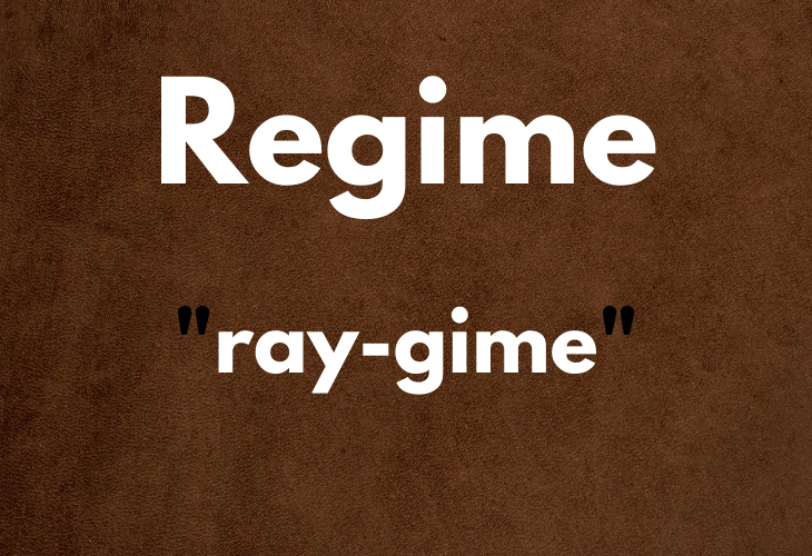 words. regime 