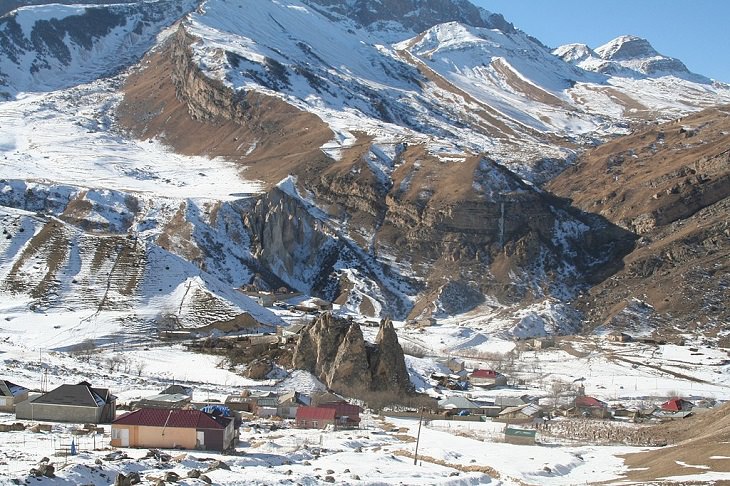 Must-see places in The Caucasus in Europe, Shahdag National Park, Azerbaijan, winter