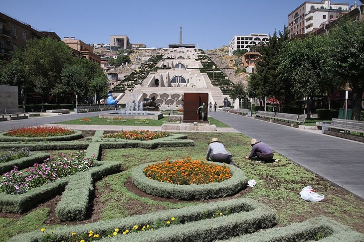 Must-see places in The Caucasus in Europe, Cascade of Yerevan in Armenia