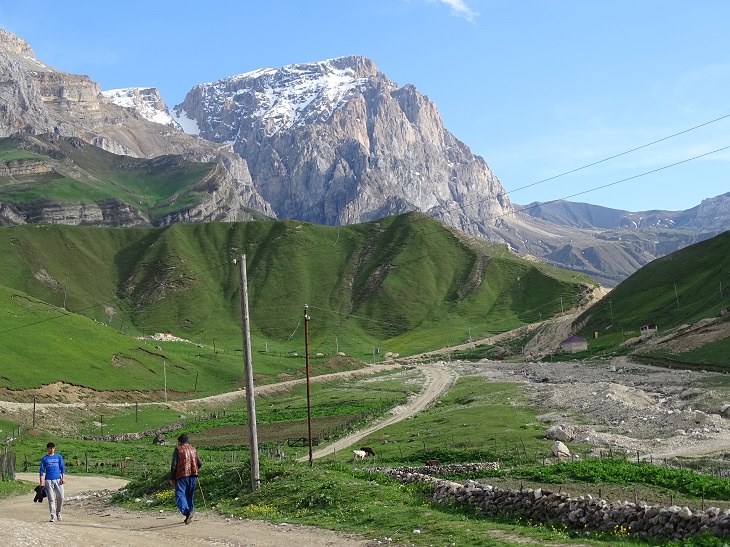 Must-see places in The Caucasus in Europe, landscape of the Caucasus Mountains