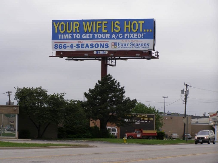 Hilarious, funny, weird, bizarre billboards