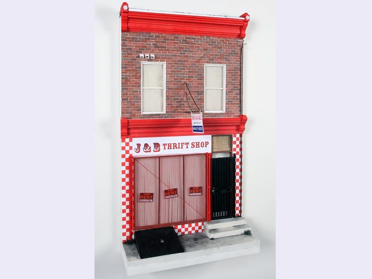 Miniatures Models of Old Buildings in Philadelphia By Drew Leshko, J & B Thrift Shop