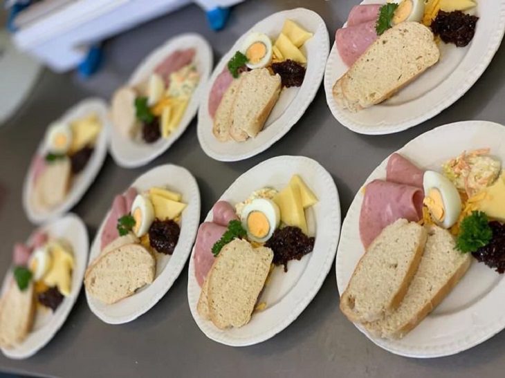 Delicious and healthy dishes made by Chef Kevin for nursing home, retirement home, care facility in Perthshire, Scotland, The ultimate snack plate: Ploughman's Platter