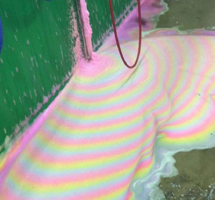 Cool mistaken experiments and events that show accidental science can be beautiful, What happens when the triple foam conditioner at a car wash begins to leak