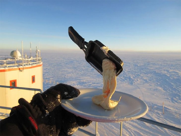 Cool mistaken experiments and events that show accidental science can be beautiful, What happens to food at -94°F, the temperature in Antarctica