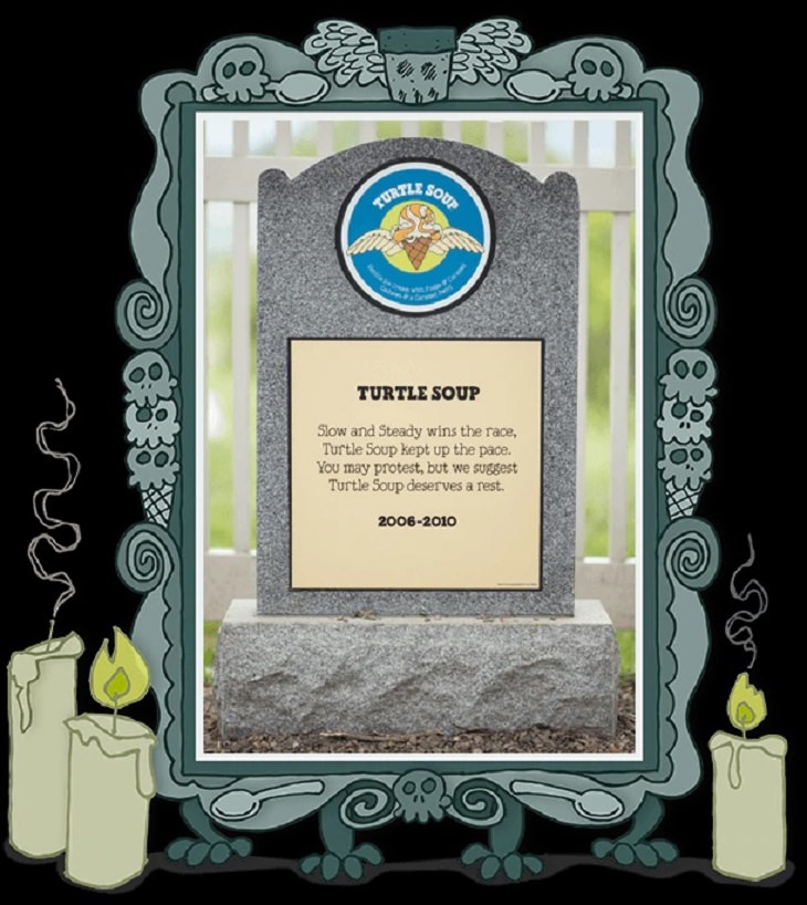 Recipes for the delicious ice cream flavors in Ben & Jerry’s Flavor Graveyard that can be resurrected, Turtle Soup, 2006-2010