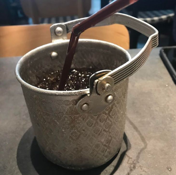 Hilariously creative replacements for plates, mini bucket of coke