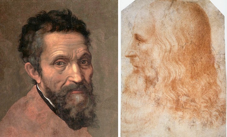 Greatest rivalries in art history, Michelangelo and Leonardo Da Vinci