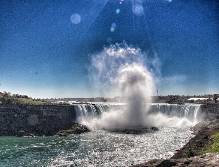 Interesting folk tales, stories, myths and legends inspired by geological phenomenon and historical landmarks, locations and events,  The maid of the mist, niagara falls, Native American