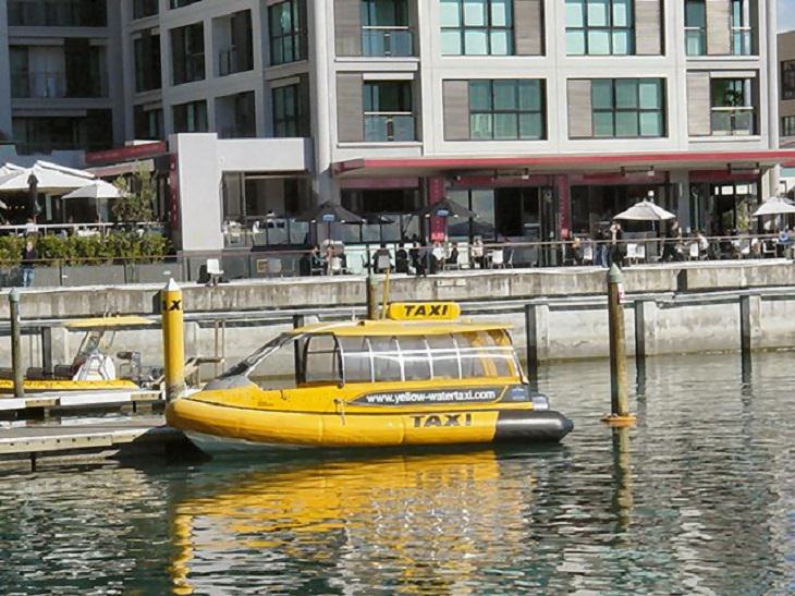 Bizarre, strange, unique and creatively designed taxi cabs found all around the world, Taxi Boat, New Zealand
