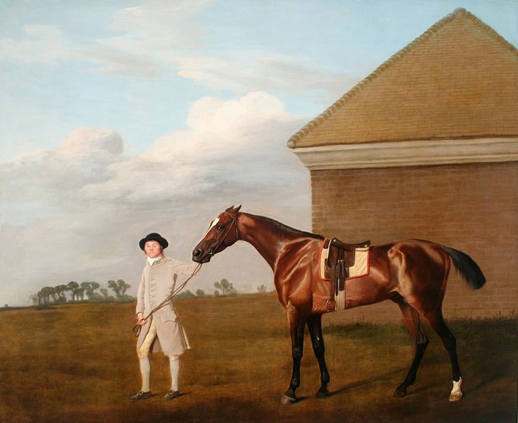 Best horse-inspired paintings by English artist George Stubbs who influenced 18th century romanticism, Firetail, 1773