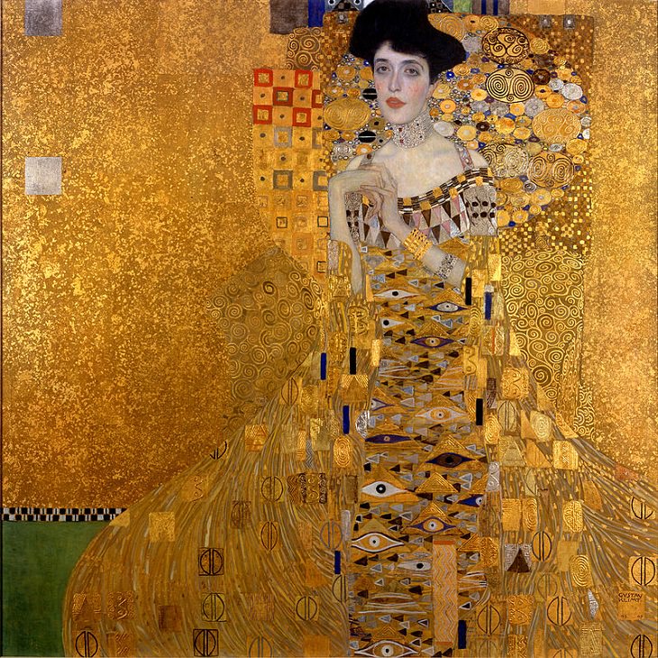 Most expensive and highest valued paintings in the world, Portrait of Adele Bloch-Bauer I, by Gustav Klimt - Sold for $135 Million