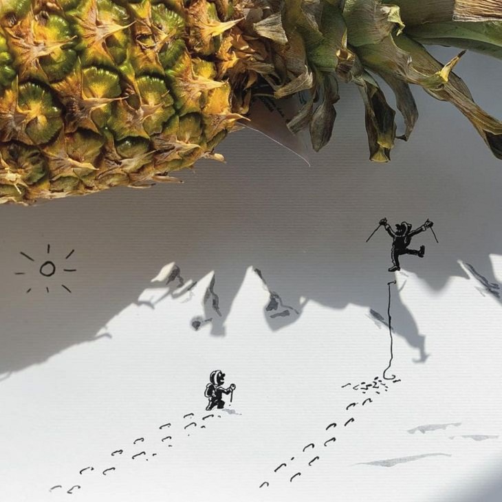 Shadow Doodles, pineapple