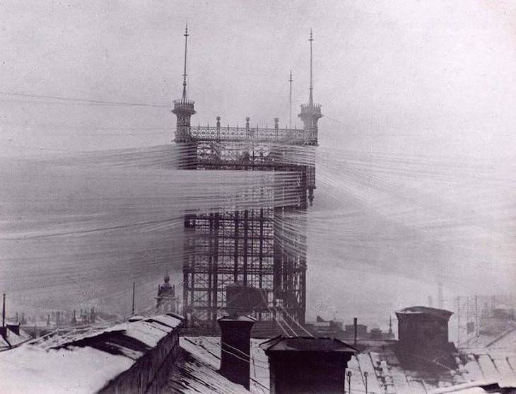 Conmovedoras Fotos Que Nos Muestran La Belleza De La Naturaleza . Torre de teléfonos de Estocolmo con unas 5,500 líneas telefónicas, 1890