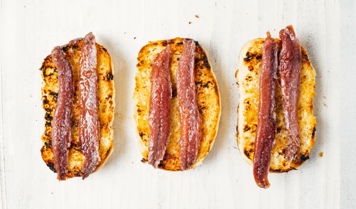 anchovy on toast