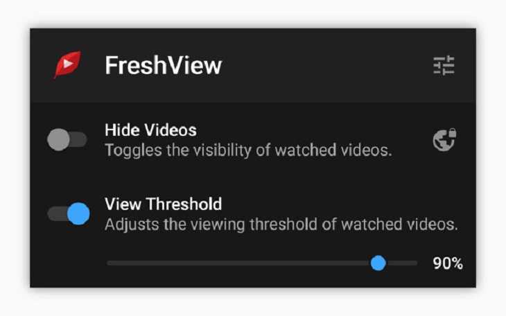 YouTube tools, FreshView for YouTube