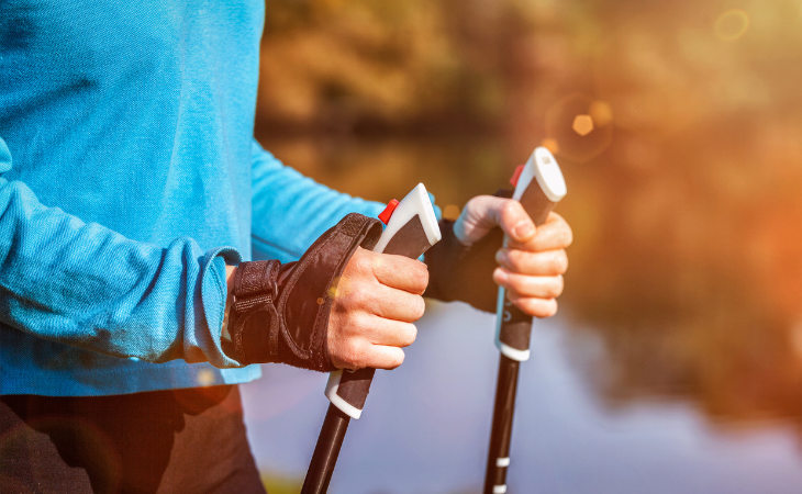 Nordic walking, poles