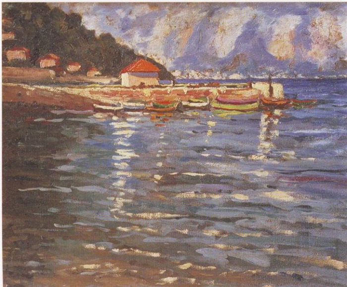 Churchill, The Harbour at St.Jean Cap Ferrat (1921)/