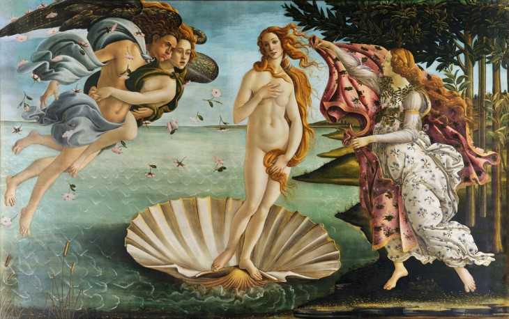 Who was the woman behind the birth of venus: the birth of venus painting