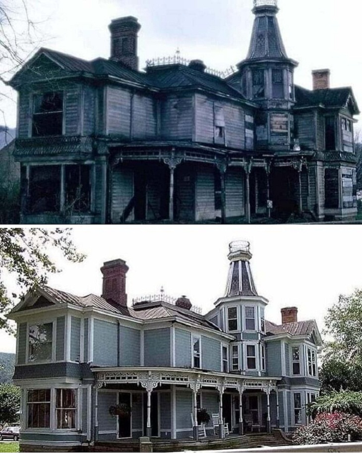 Before-And-After Pics, Victorian home